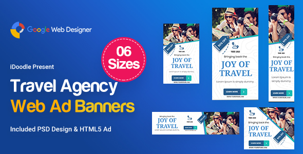 Travel Agency Banners HTML5 D55 Ad