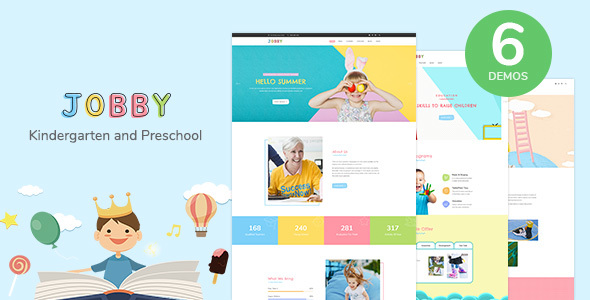 Incredible Jobby - Day Care and Kindergarten HTML5 Template