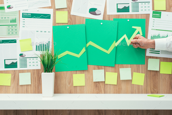 Financial success and green business - Stock Photo - Images
