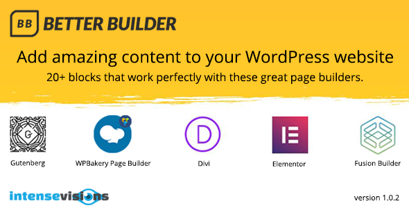 Better Builder - Addon for WordPress Page Builders - CodeCanyon Item for Sale