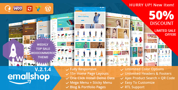 EmallShop - Responsive WooCommerce WordPress Theme - WooCommerce eCommerce