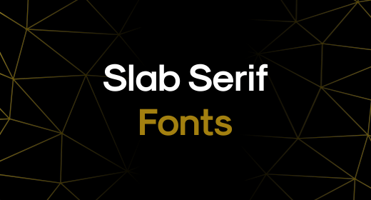 Slab serif font