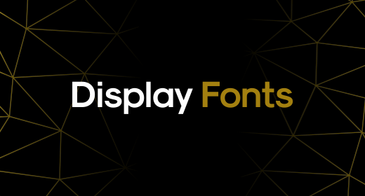 Display fonts