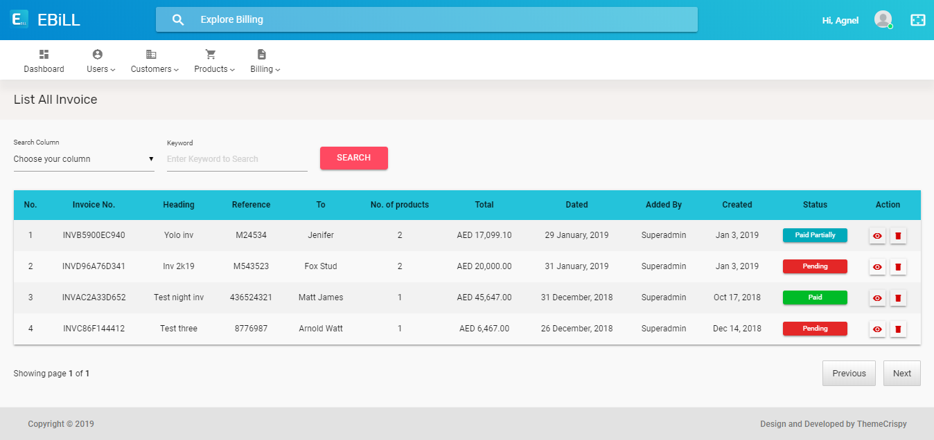 EBill WebAPP - Quotation and Invoice Management Software by Theme_crispy