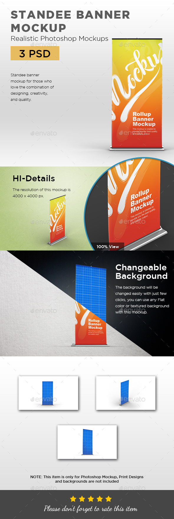 Download Standee Rollup Banner Mockup By Graphicdesigno Graphicriver