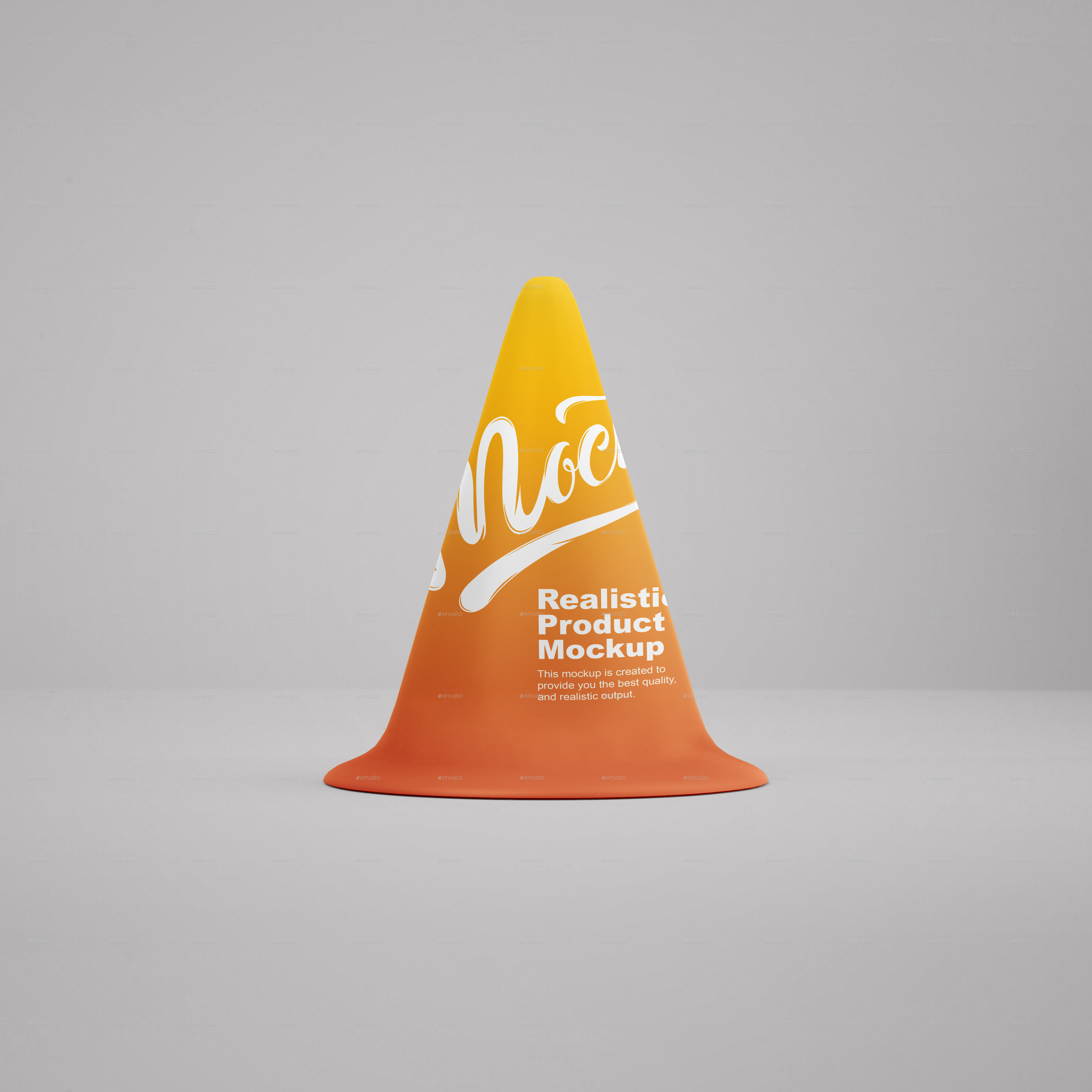 Download Traffic Cone Mockup by graphicdesigno | GraphicRiver