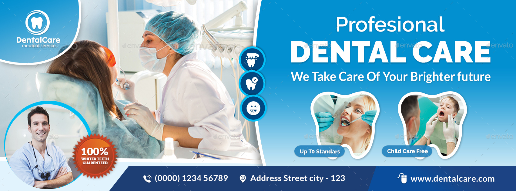 Dental Advertising Bundle, Print Templates GraphicRiver