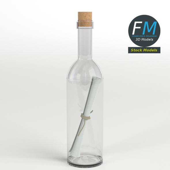 Message in a bottle 1 - 3DOcean Item for Sale