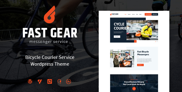 Fast Gear | Courier and Delivery Services WordPress Theme