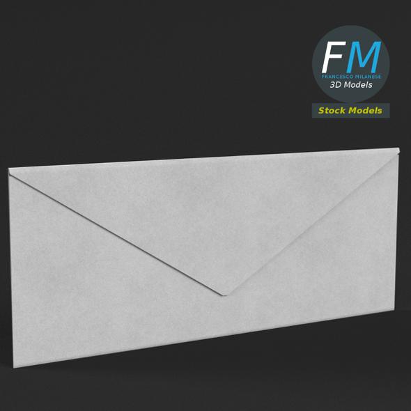 Rectangular envelope closed - 3DOcean Item for Sale