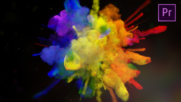 Exploding Colors Logo Reveal - Premiere Pro