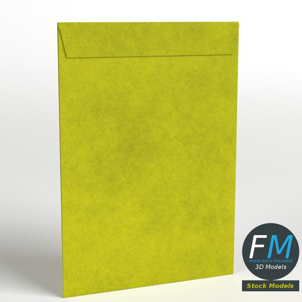 Large yellow envelope - 3DOcean Item for Sale