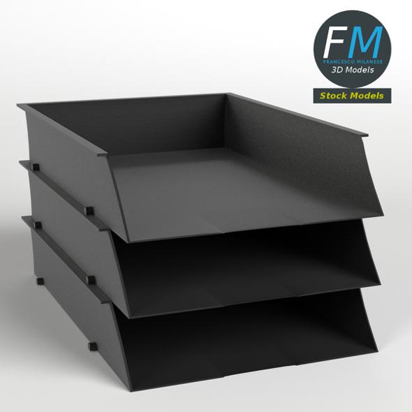 Document trays - 3DOcean Item for Sale