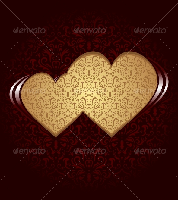 Two hearts - Backgrounds Decorative