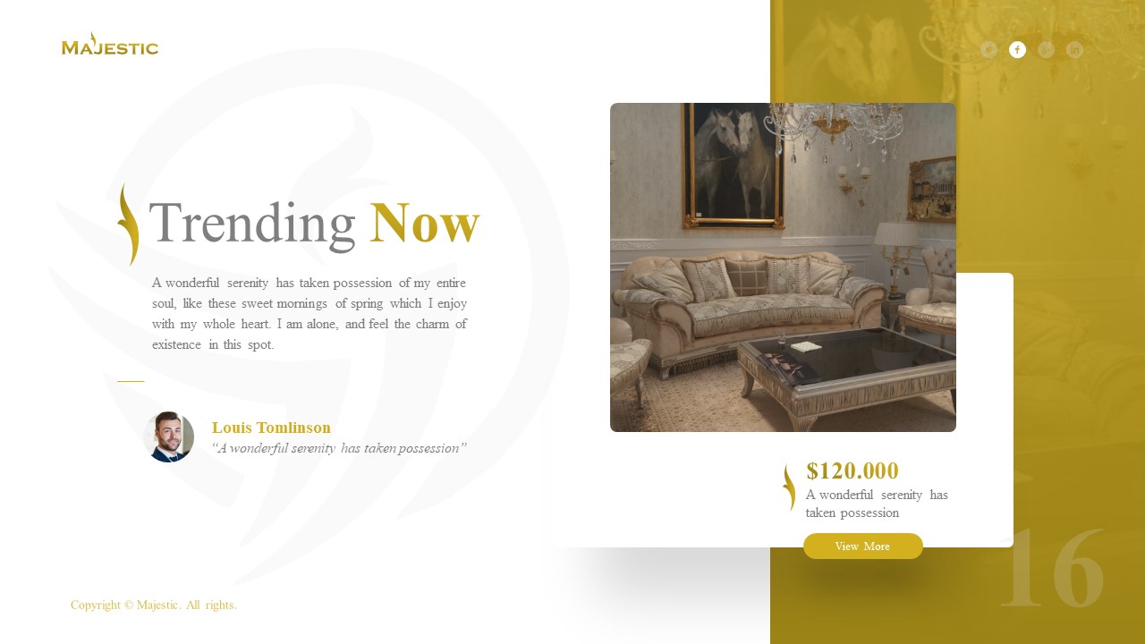 Majestic Luxury PowerPoint Template, Presentation Templates | GraphicRiver