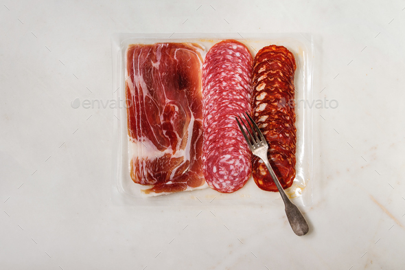Meat assorti in packaging
