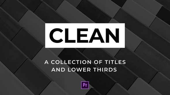 Clean Titles and Lower Thirds - For Premiere Pro