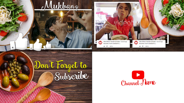 Mukbang Food Youtube Intro