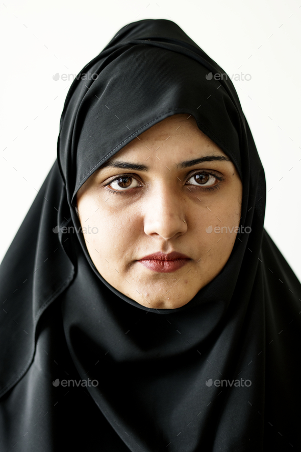Portrait of a Muslim woman - Stock Photo - Images