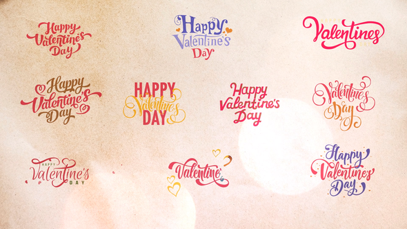 Happy Valentine's Day Titles Titles template preview