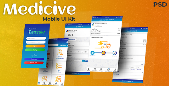 Medicive Mobile UI - ThemeForest 23192576