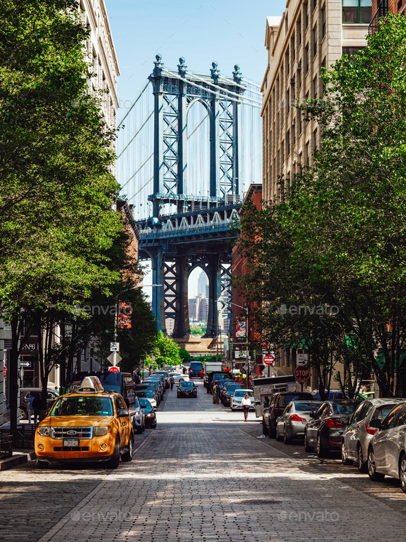Famous Manhattan Bridge In New York Stock Photo By Aboutimages
