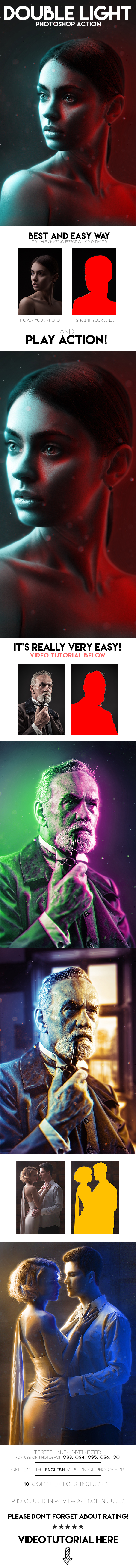 Double Light Photoshop Action