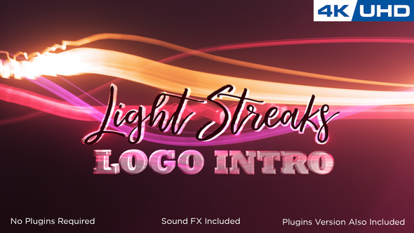 Light Streaks Logo Intro
