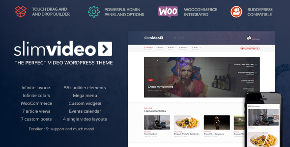 Slimvideo - Video WordPress Community Theme - Entertainment WordPress