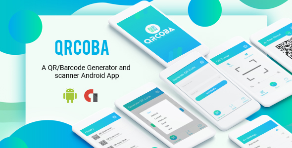 QRcoba v2.0 - A QR/Barcode Generator and Scanner Android App with Admob Nulled