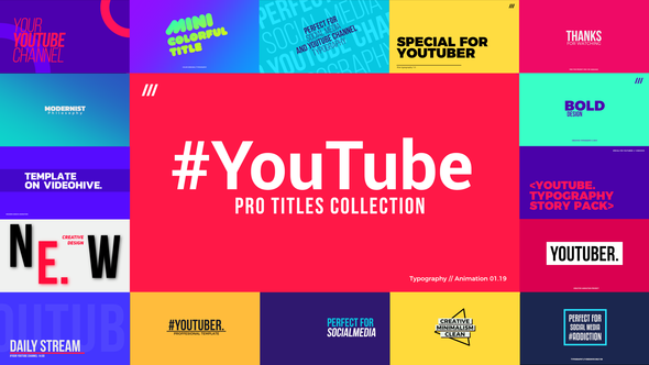 YouTube Titles Collection for Final Cut Pro X