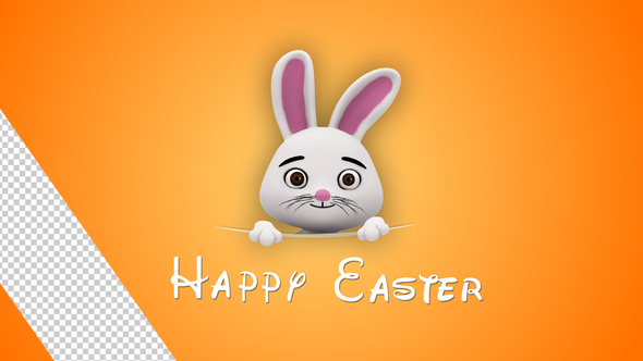 Happy Easter Lettering Background