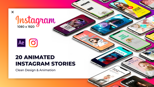 20 Animated Instagram - VideoHive 23228079