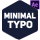 Minimal Typograph - VideoHive Item for Sale