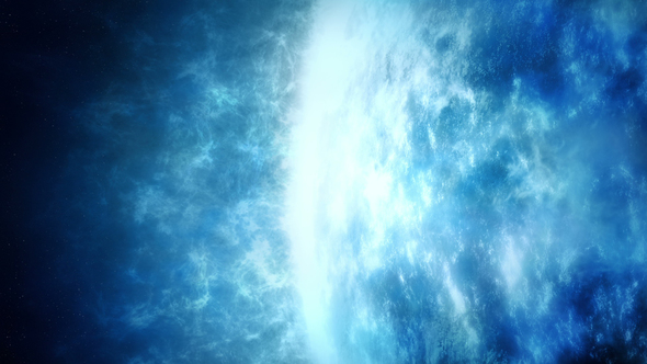 Huge Gaseous Blue Planet, Motion Graphics | VideoHive