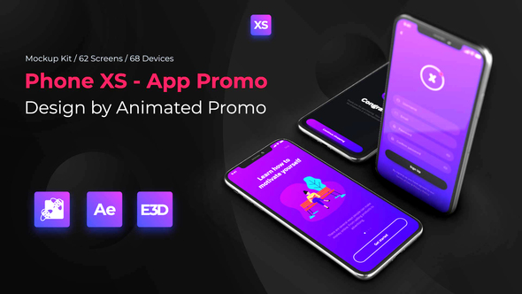 Download Phone XS Mockup - Full Kit by Animated_Promo | VideoHive