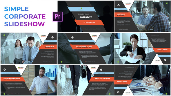 Simple Corporate Slideshow – Premiere Pro, Premiere Pro Templates ...