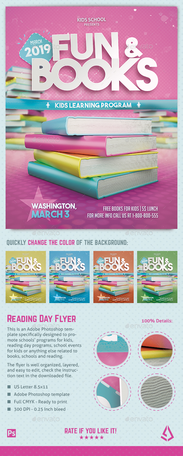 Kids Reading Program Flyer Read Across America School Resources Throughout Dr Seuss Flyer Template