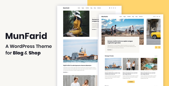 Munfarid - A WordPress Theme For Blog & Shop - Blog / Magazine WordPress