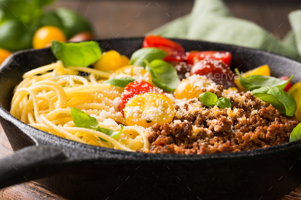 Delicious spaghetti Bolognaise - Stock Photo - Images
