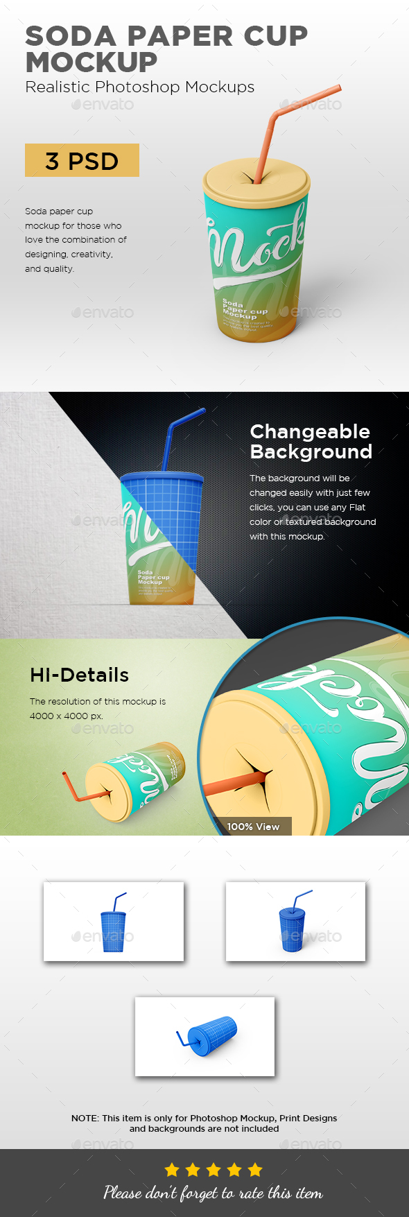 Download Soda Paper Cup Mockup By Graphicdesigno Graphicriver