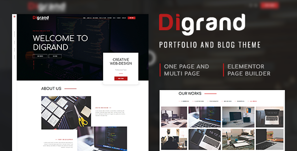 Digrand - Portfolio And Blog Theme