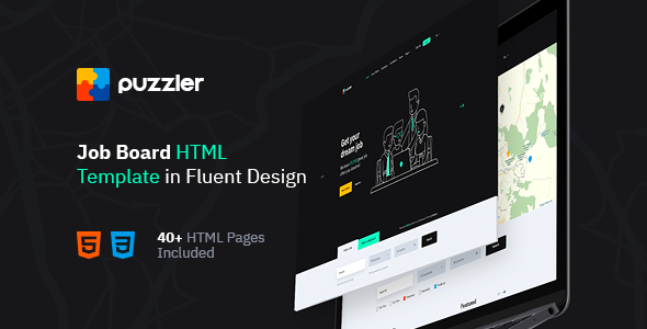 Excellent Puzzler - HTML Website Template for Job Board