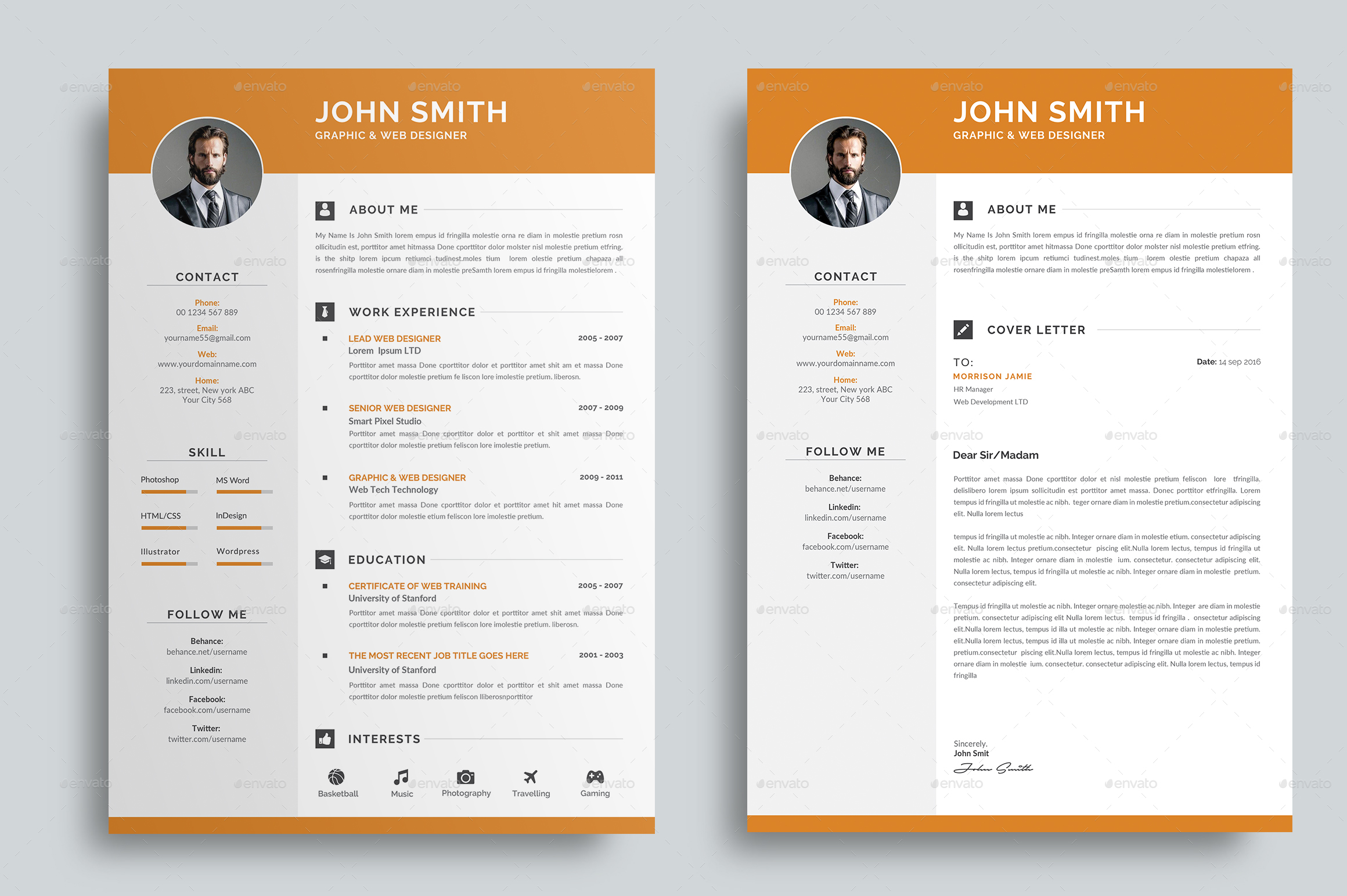 Resume, Print Templates | GraphicRiver