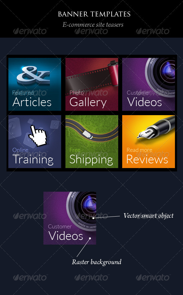 e-commerce banner templates by vatesdesign | GraphicRiver