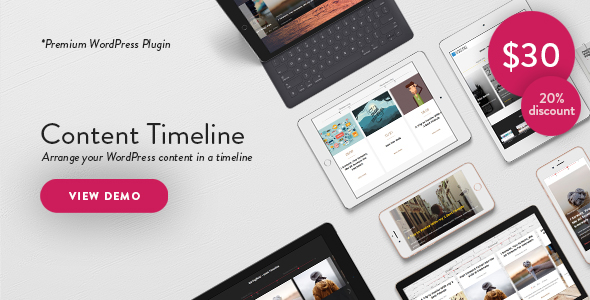 Content Timeline - Responsive WordPress Plugin for Displaying Posts/Categories in a Sliding Timeline - CodeCanyon Item for Sale