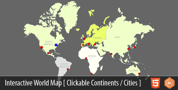 Interactive World Map With Cities