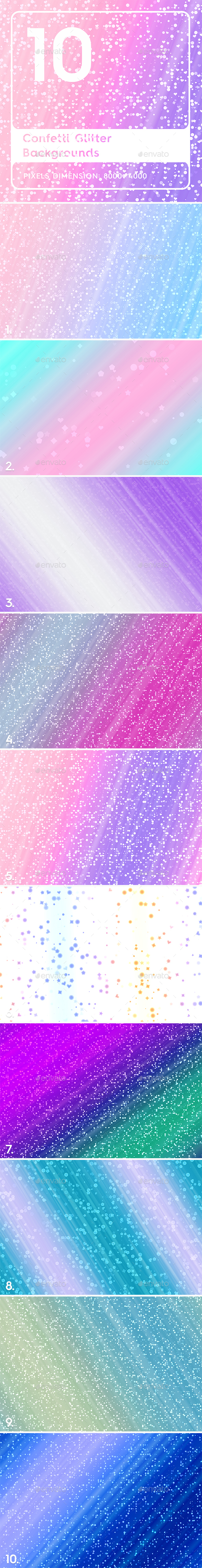 10 Confetti Glitter - 3Docean 23267140
