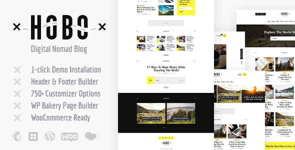 Hobo | Digital Nomad Travel Lifestyle Blog WordPress Theme