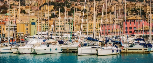 Genoa Capital of Liguria - Stock Photo - Images